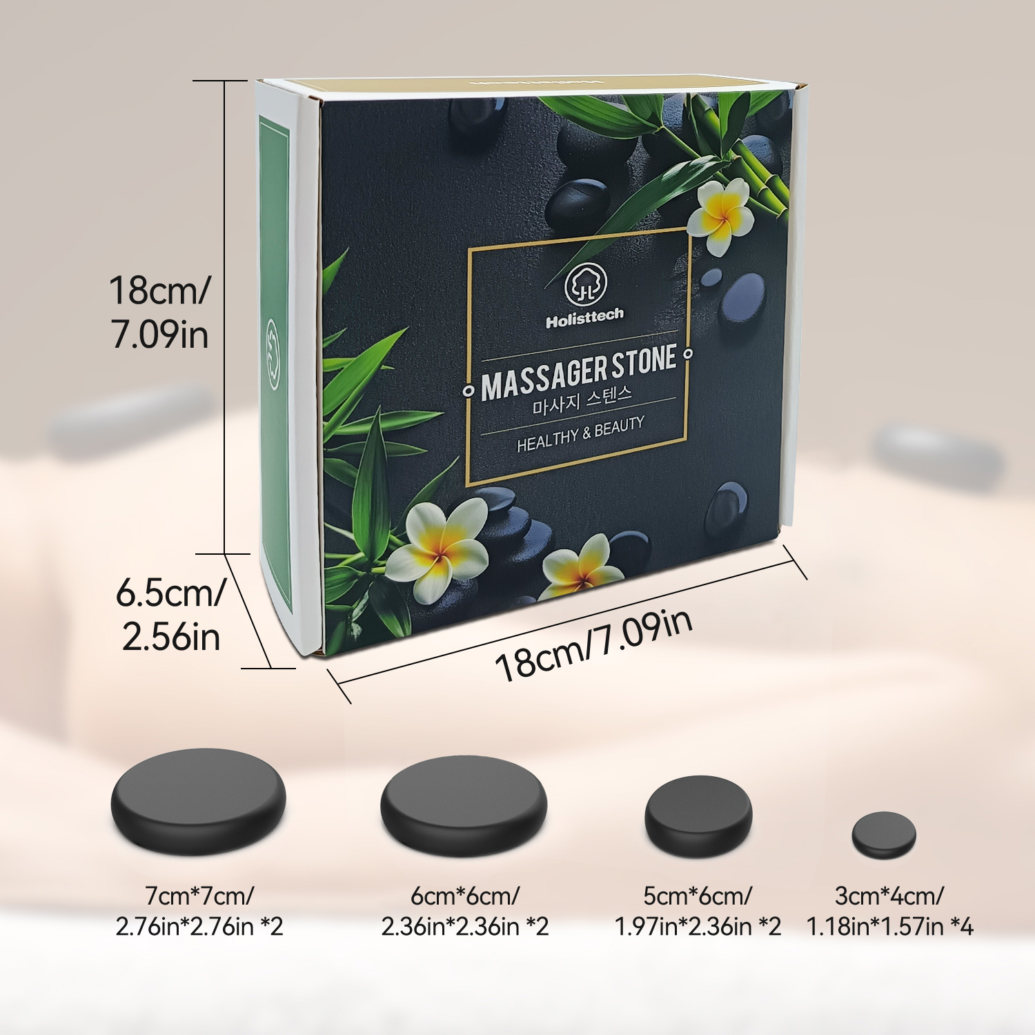 Massage Hot Stone Set,10 Piece - огляд і ціна Home Spa Wellness