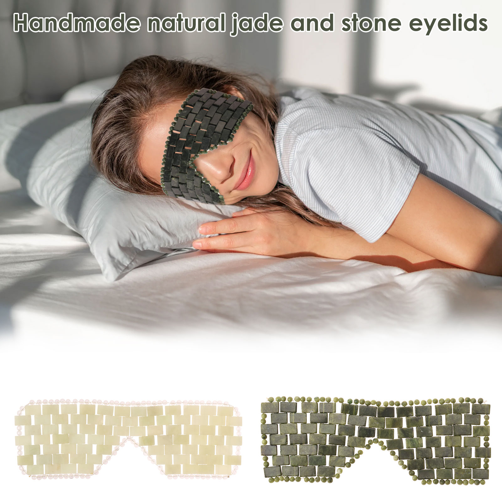 Natural Jade Face Eye Mask Coo - огляд і ціна Home Spa Wellness
