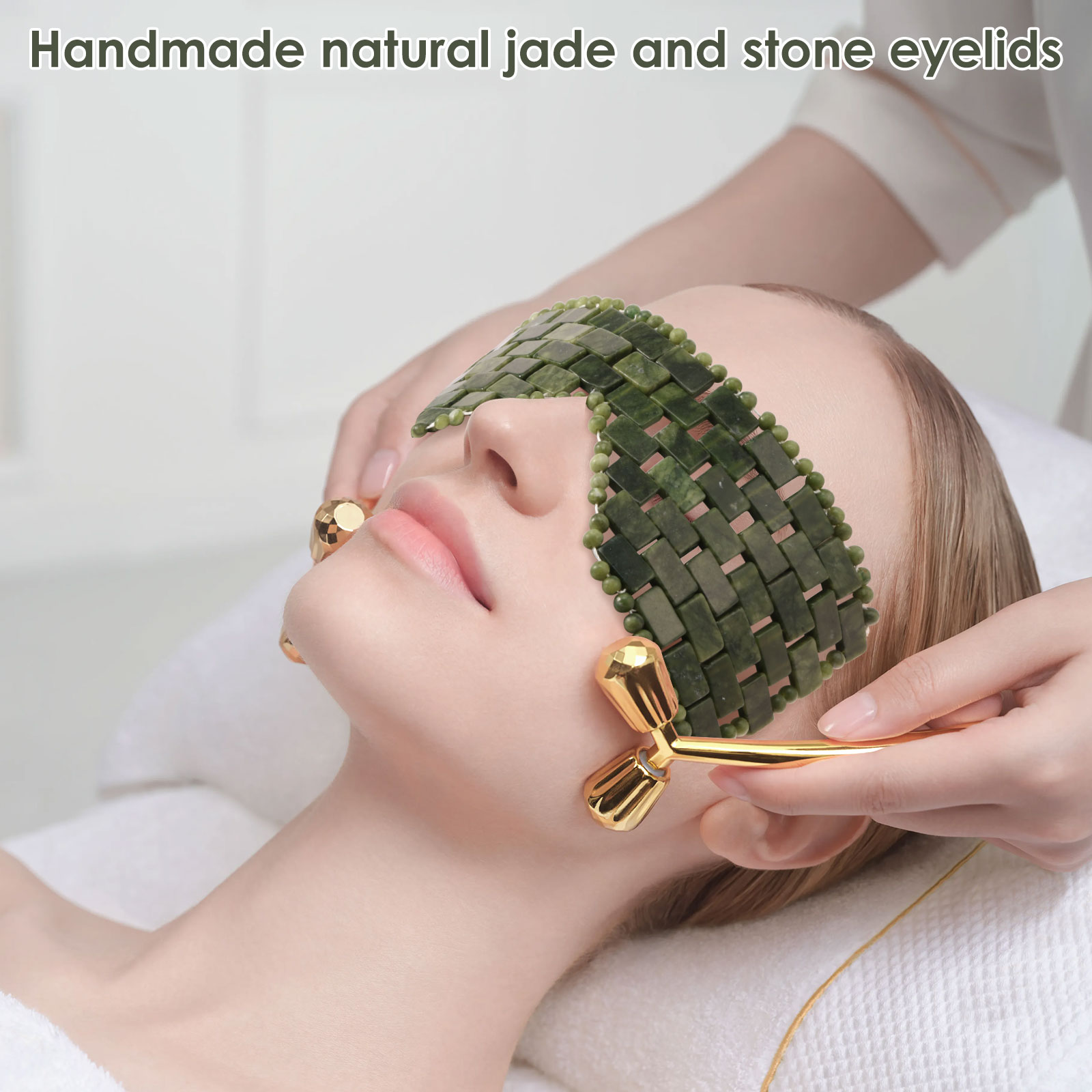 Natural Jade Face Eye Mask Coo - огляд і ціна Home Spa Wellness