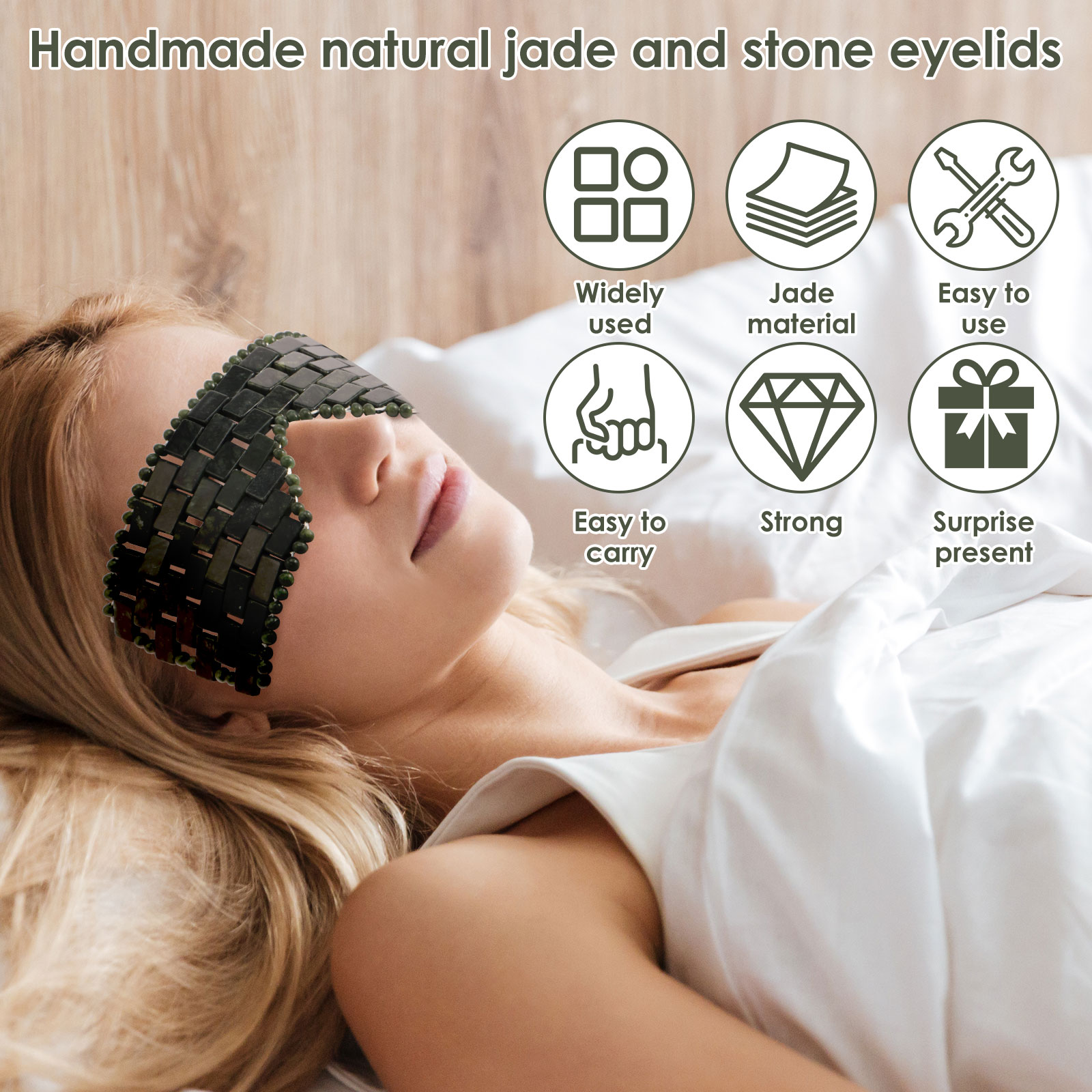 Jade Eye Mask Portable Jade St - огляд і ціна Home Spa Wellness