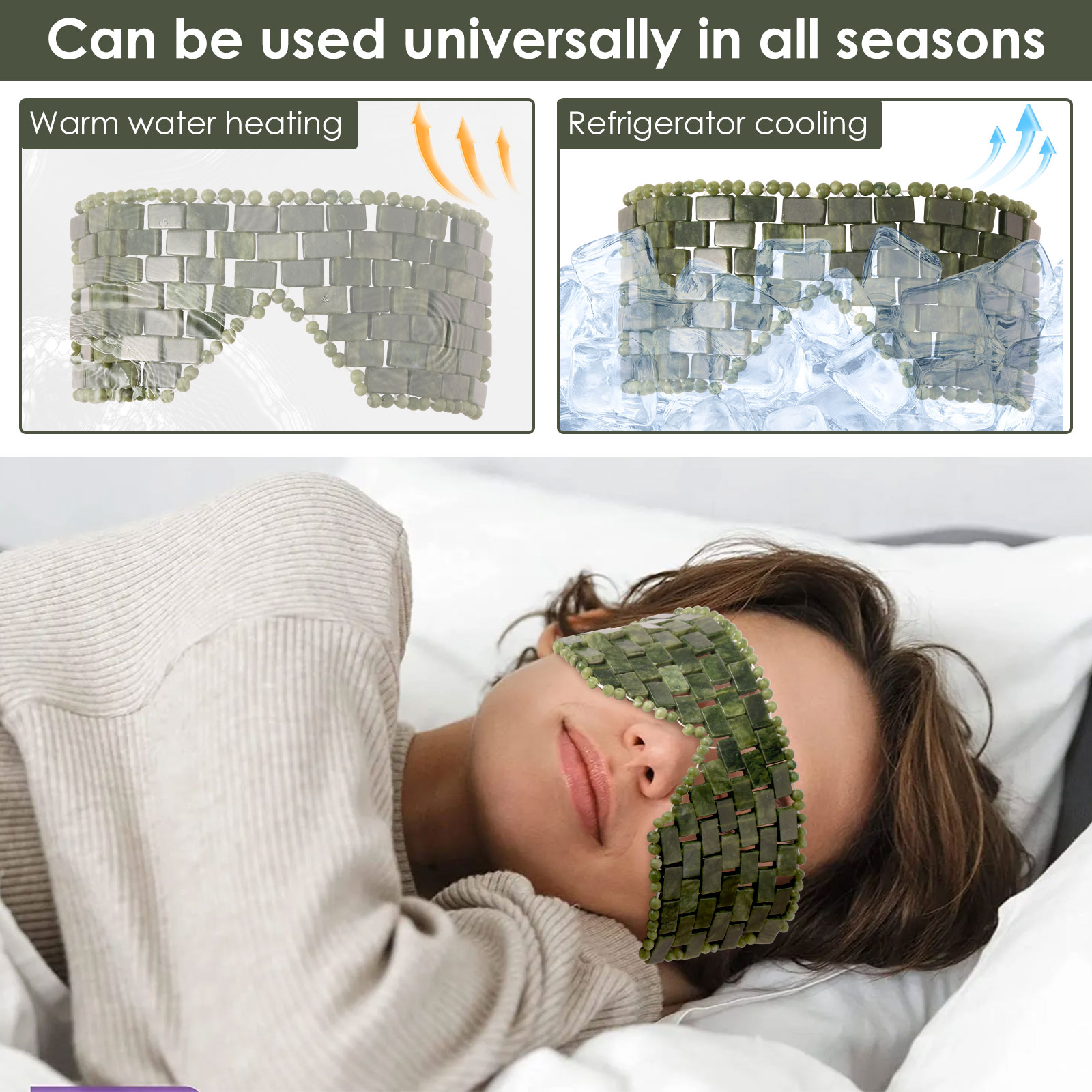 Jade Eye Mask Portable Jade St - огляд і ціна Home Spa Wellness